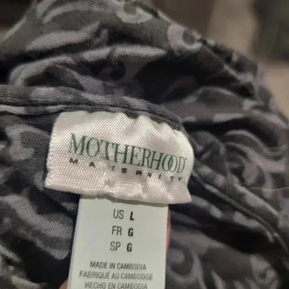 Motherhood Maternity Large Pull-on Blouse Half Sleeve Pre-owned - Picture 3 of 5